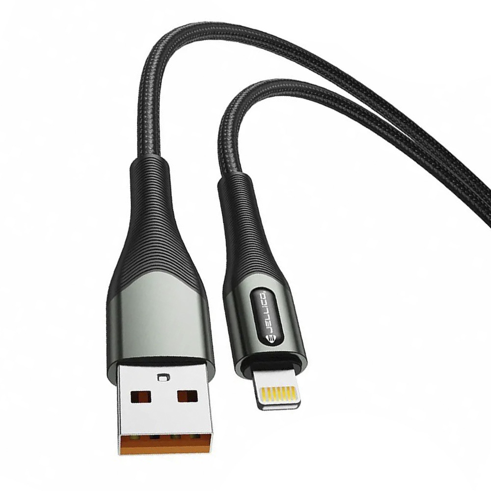 JELLICO 合金系列3.1A快充Lightning充電傳輸線 1M