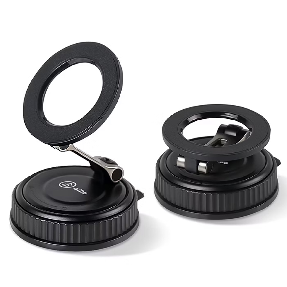 aibo 免充電 萬用真空液態矽膠吸盤 磁吸車架/手機支架