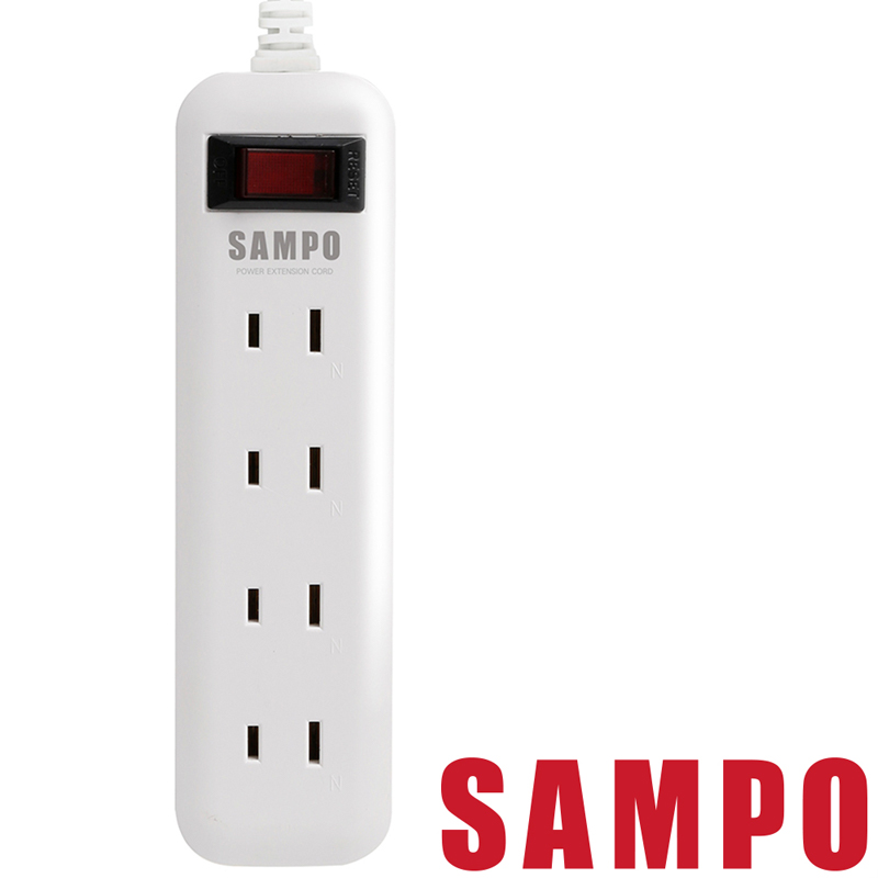SAMPO  一開四插轉接電源線組1.8m