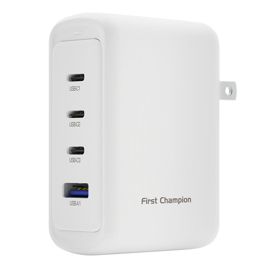 First Champion USB氮化鎵快速電源供應器100W旅行版