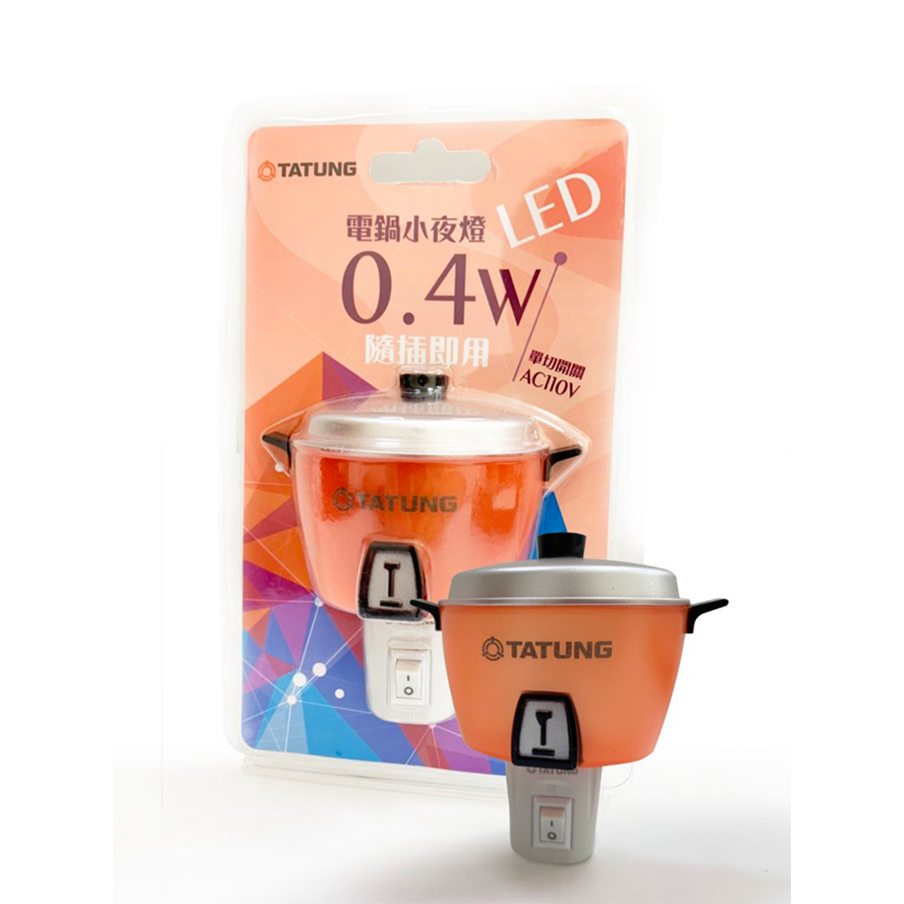 大同電鍋小夜燈/綠/紅/白NL-A01 LED0.4W(款式隨機出貨)