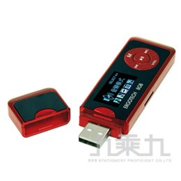 人因科技草莓戀人可插卡MP3錄音筆8G(紅色) UL432RD