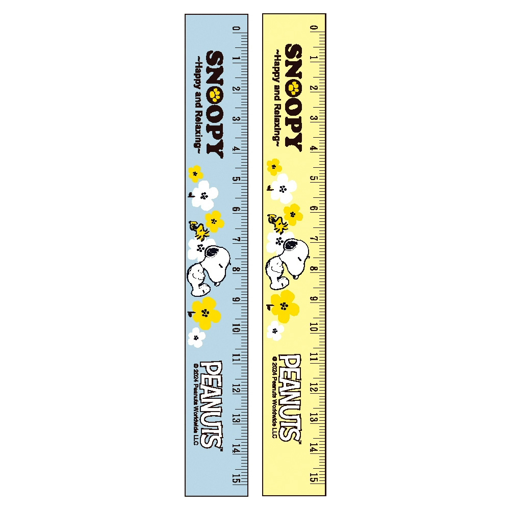 SNOOPY(古典糸)15公分溝引尺(顏色隨機出貨)