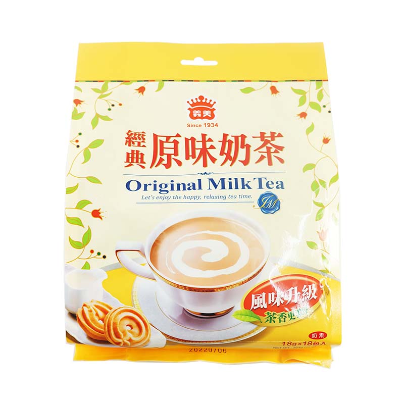 義美-經典原味奶茶324g(沖泡/18g/18包/袋)