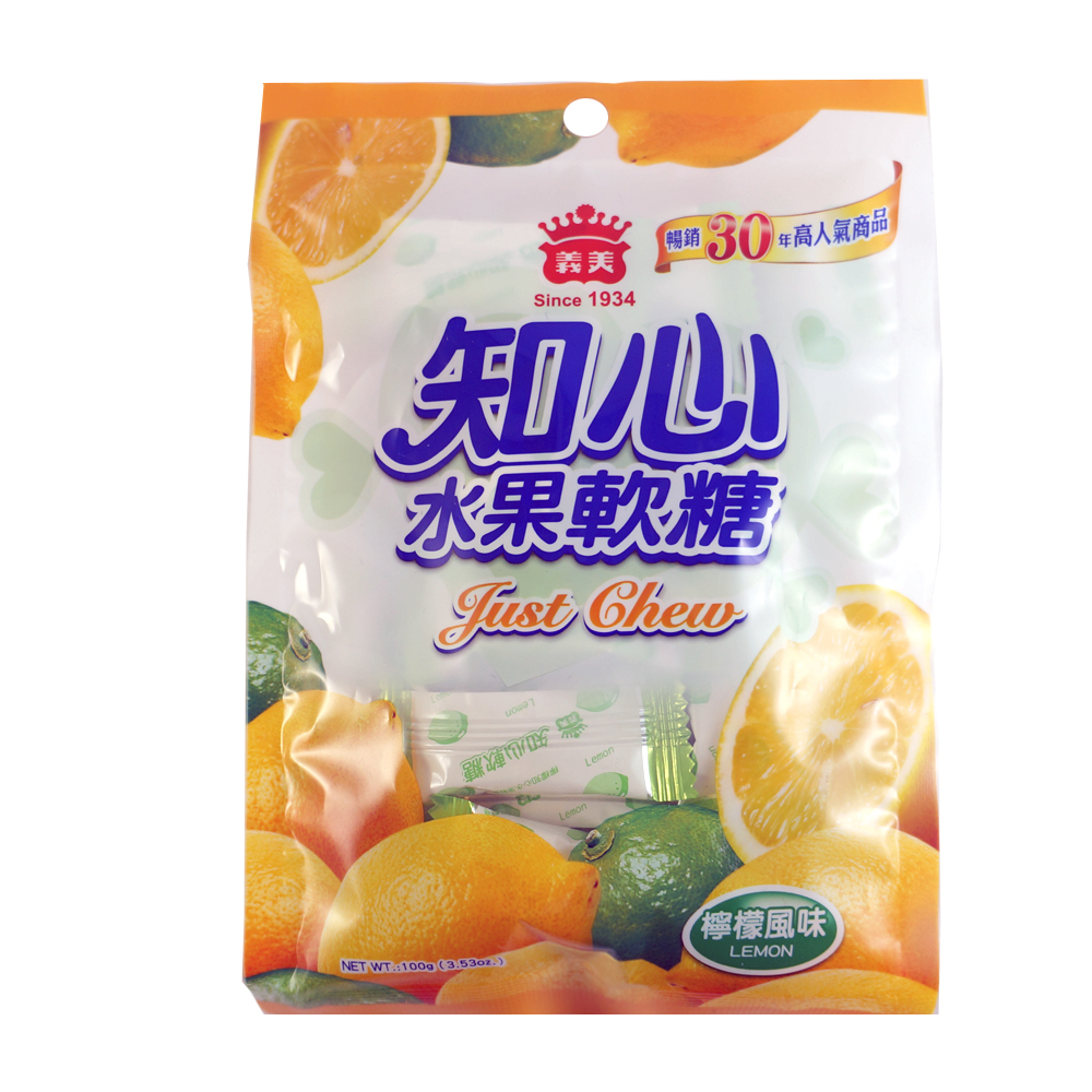 義美-檸檬知心水果軟糖100g