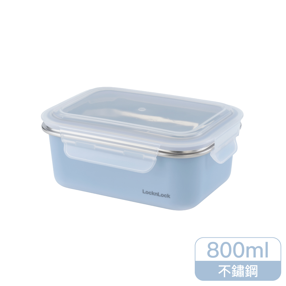 樂扣可微波Match便當盒 海鹽藍800ml
