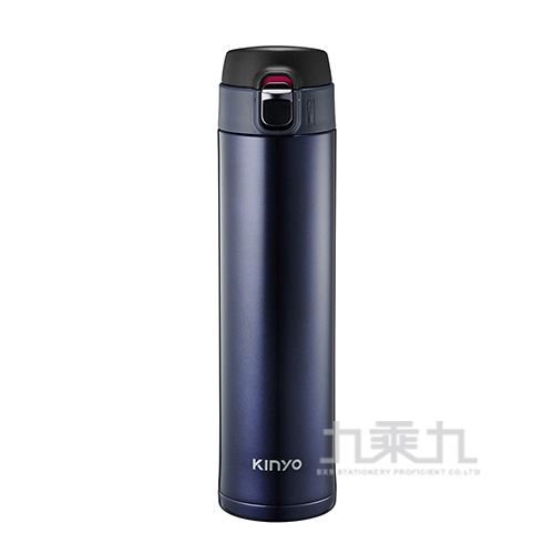 Kinyo304不鏽鋼大容量保溫杯-藍 520ml