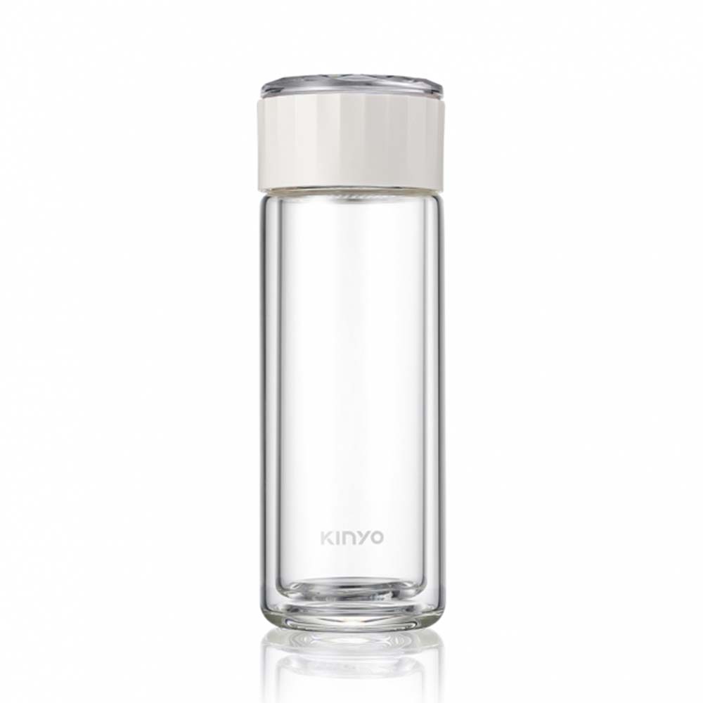 KINYO-雙層防燙水晶玻璃杯 280ml