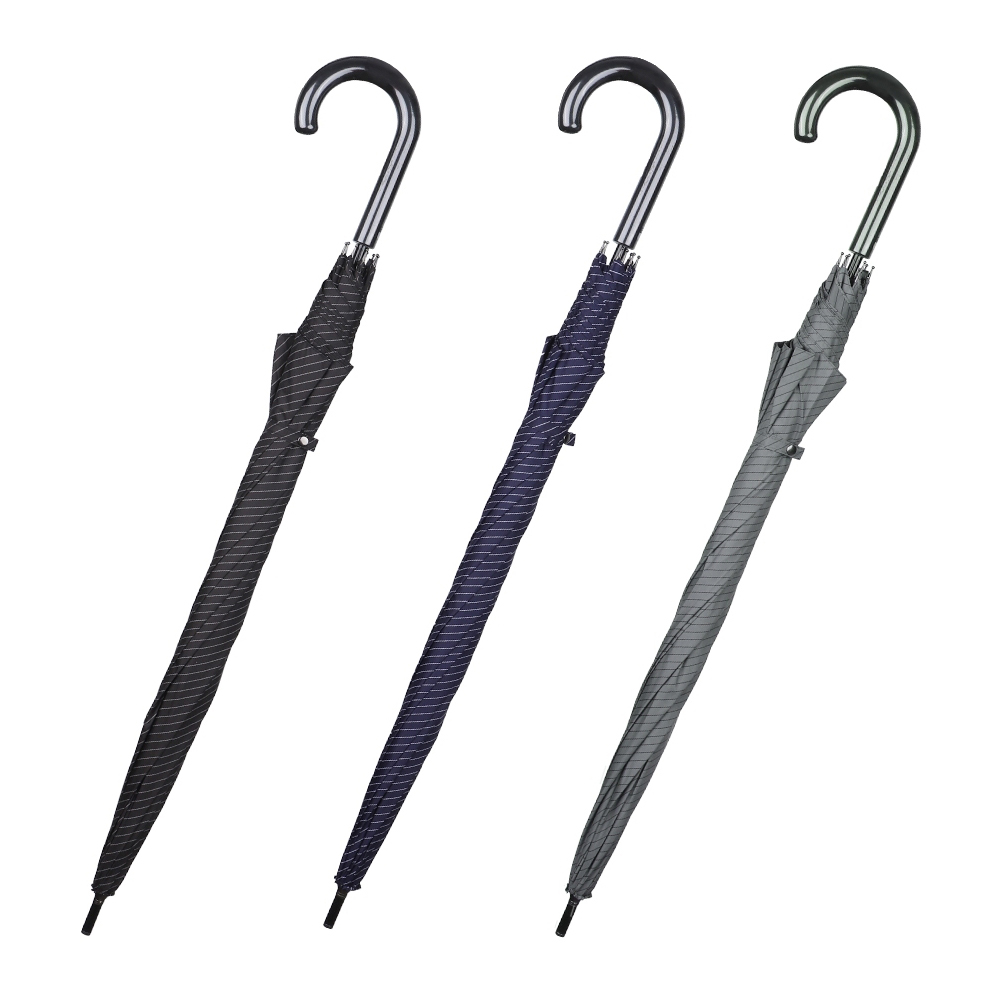 日系Rento抗UV條紋紳士直骨傘 RT1002G(顏色隨機出貨)