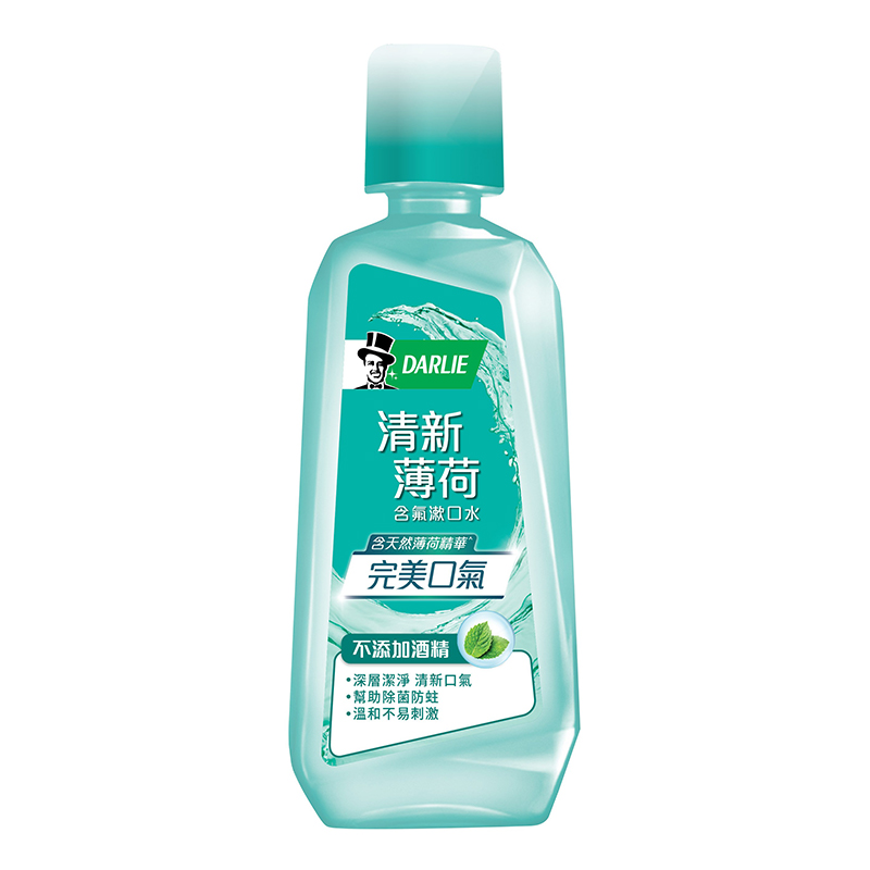 (網路限定販售)黑人清新薄荷漱口水(無酒精配方)-500ml