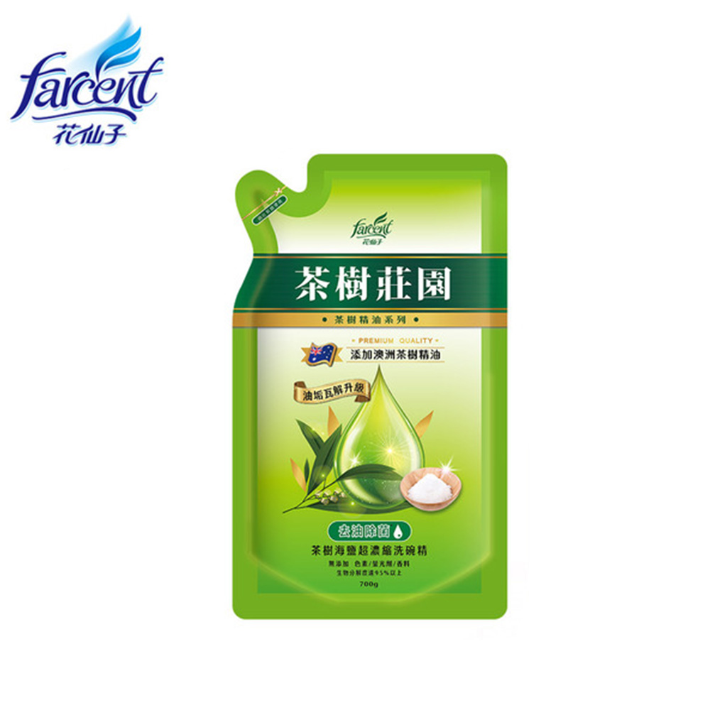 (網路限定販售)花仙子-茶樹莊園超濃縮洗碗精補充包700g