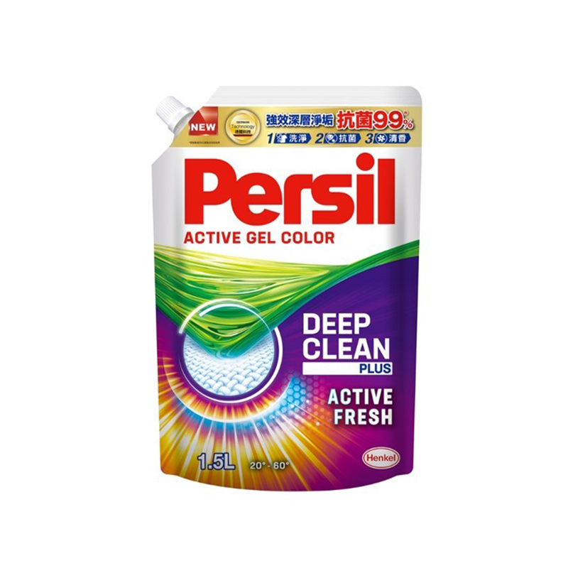 (網路限定販售)Persil寶瀅強效淨垢護色洗衣凝露1.5L補充包