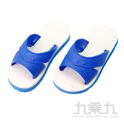 經典藍白童H拖鞋-藍8 83011