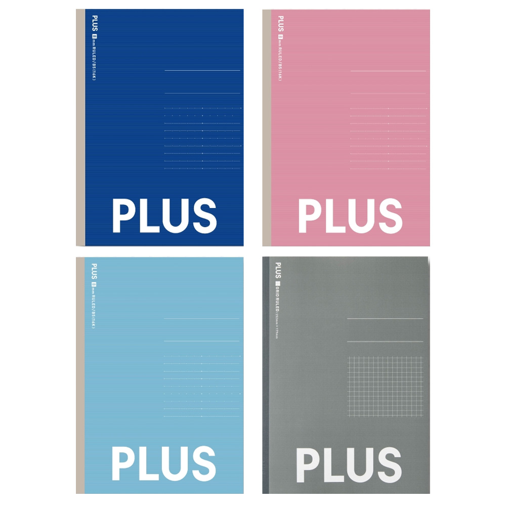 PLUS B5筆記本 8mm 橫線/方格