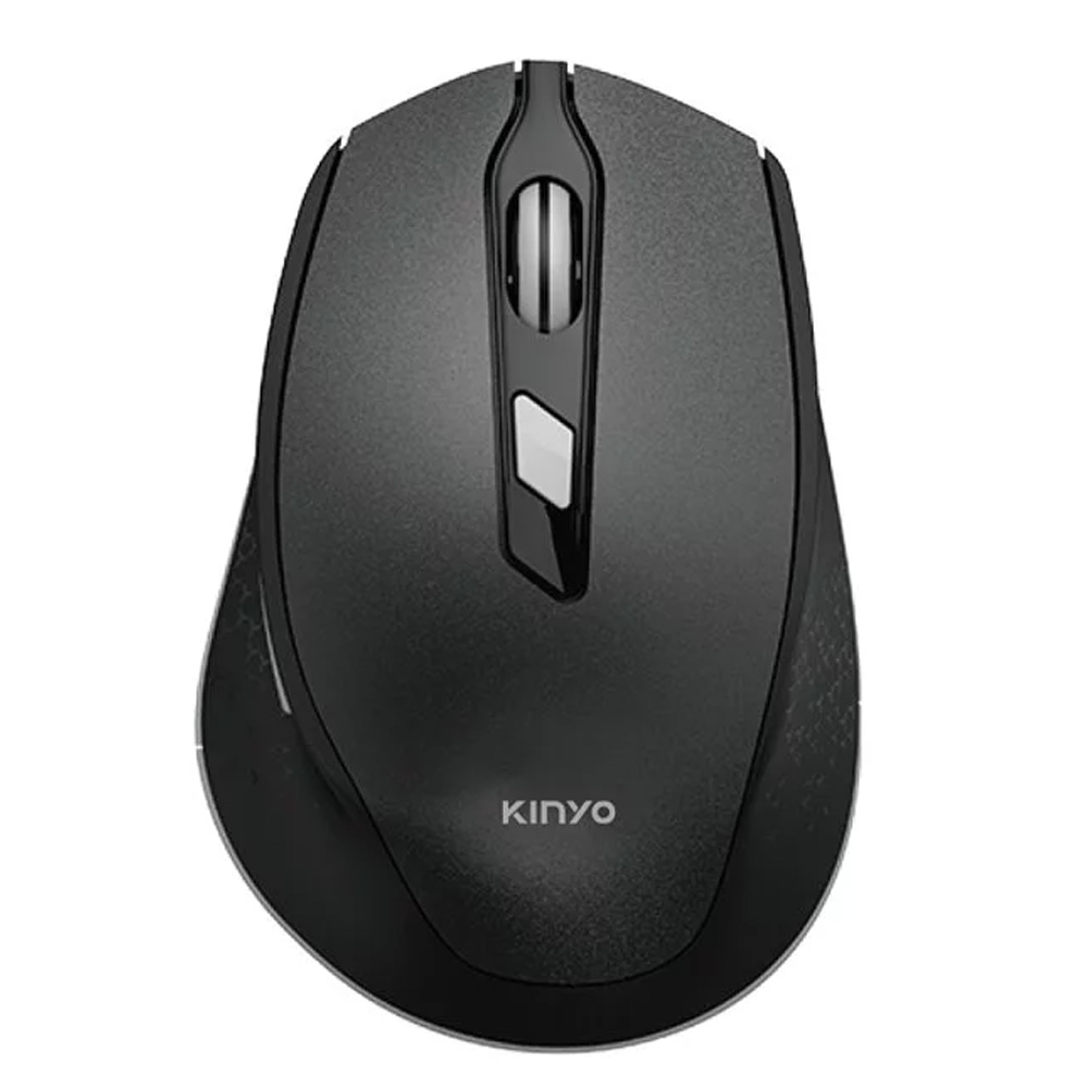 KINYO 2.4GHz無線靜音滑鼠-黑色