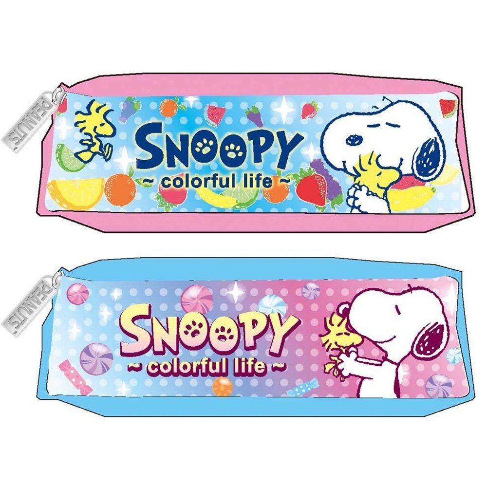 SNOOPY(繽紛系列)果凍方型筆袋 (款式隨機出貨)