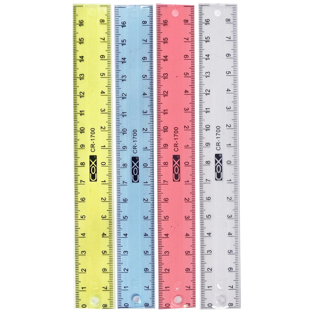 三燕 COX-17CM直尺  CR1700(顏色隨機出貨)