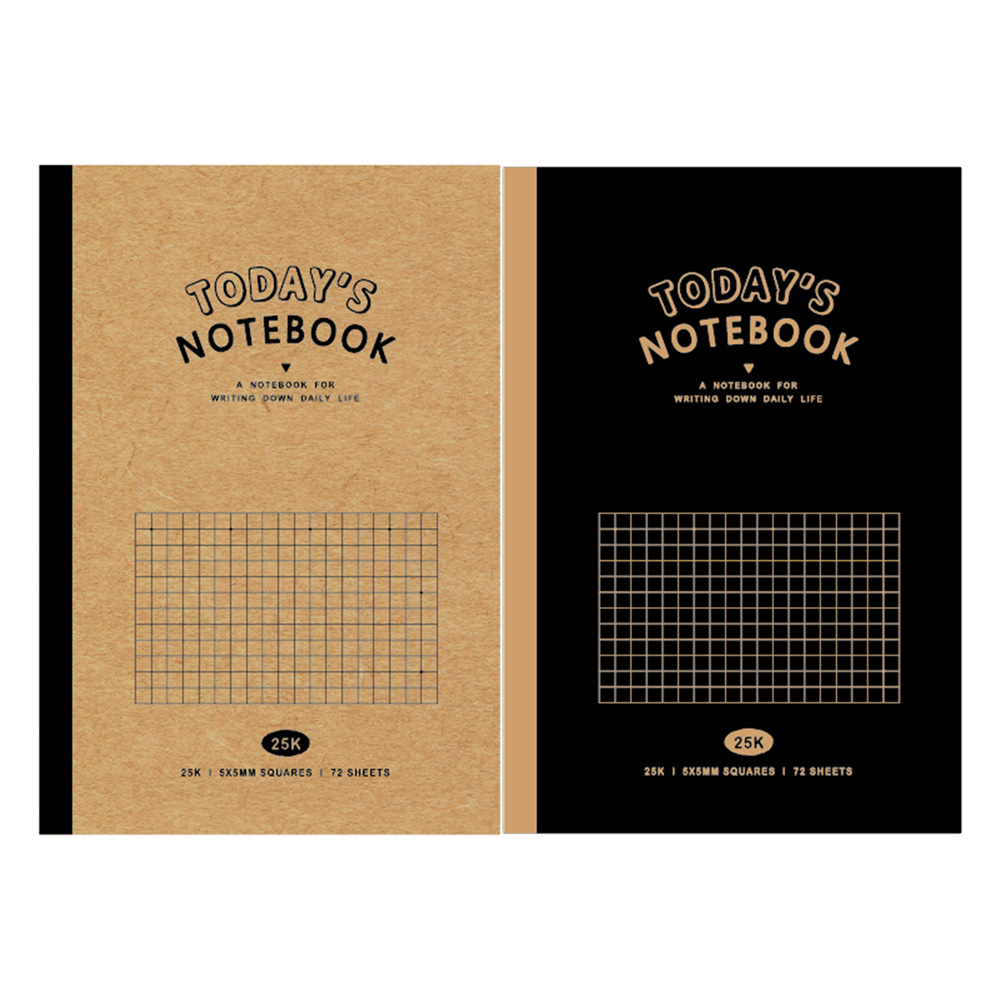 簡單生活 25K TODAY，S方格筆記書