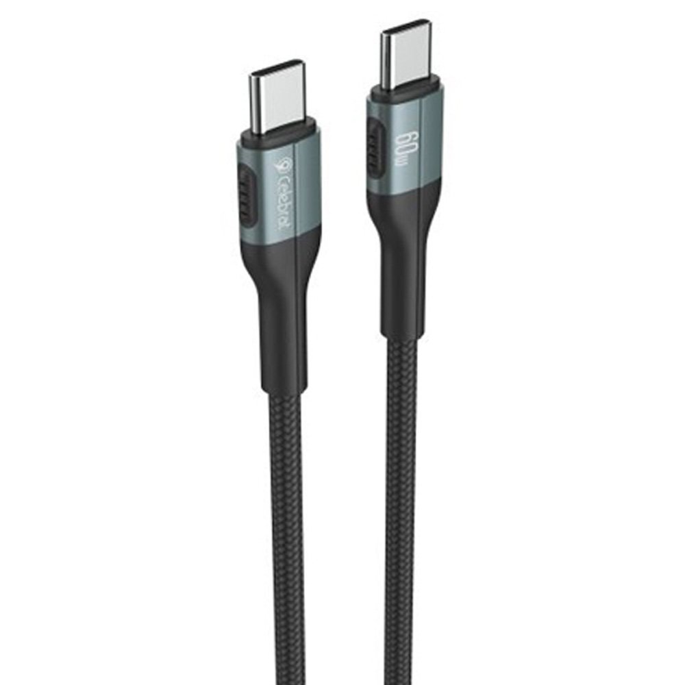 Celebrat HB-13 60W CtoC 1.2M鋁合金編織充電傳輸線