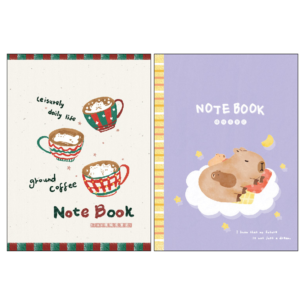 閒暇日常 16K橫線厚筆記本(款式隨機出貨)