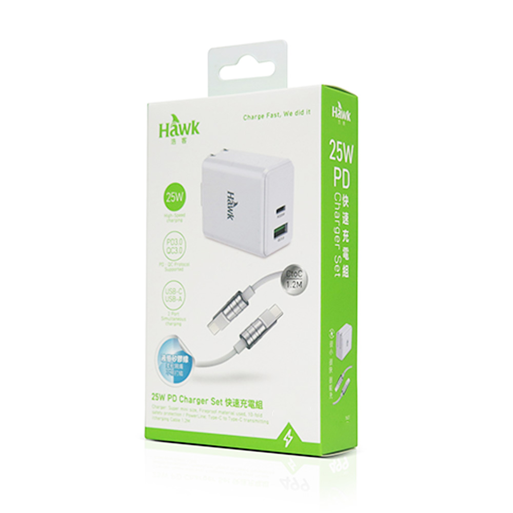 Hawk 25W PD快速充電組