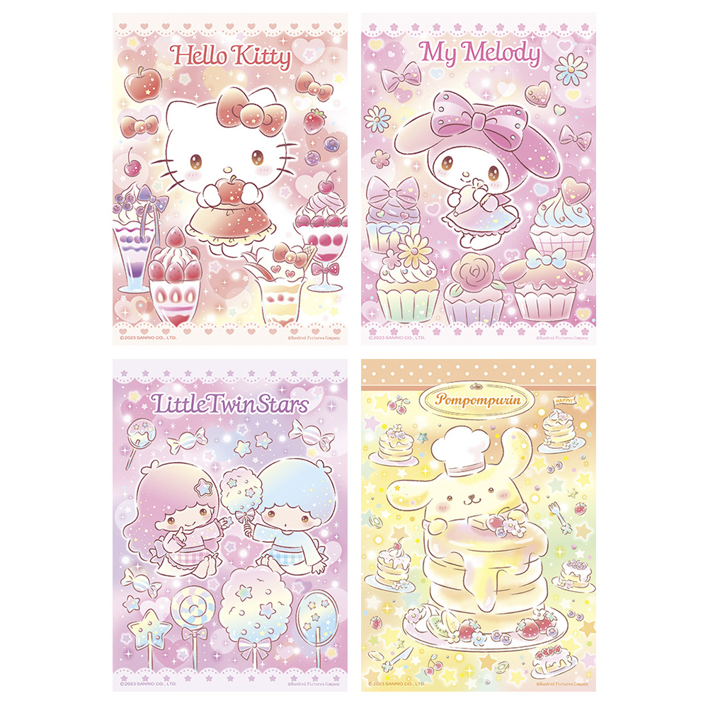 【甜點系列】拼圖108片-Hello Kitty/雙星仙子/美樂蒂/布丁狗