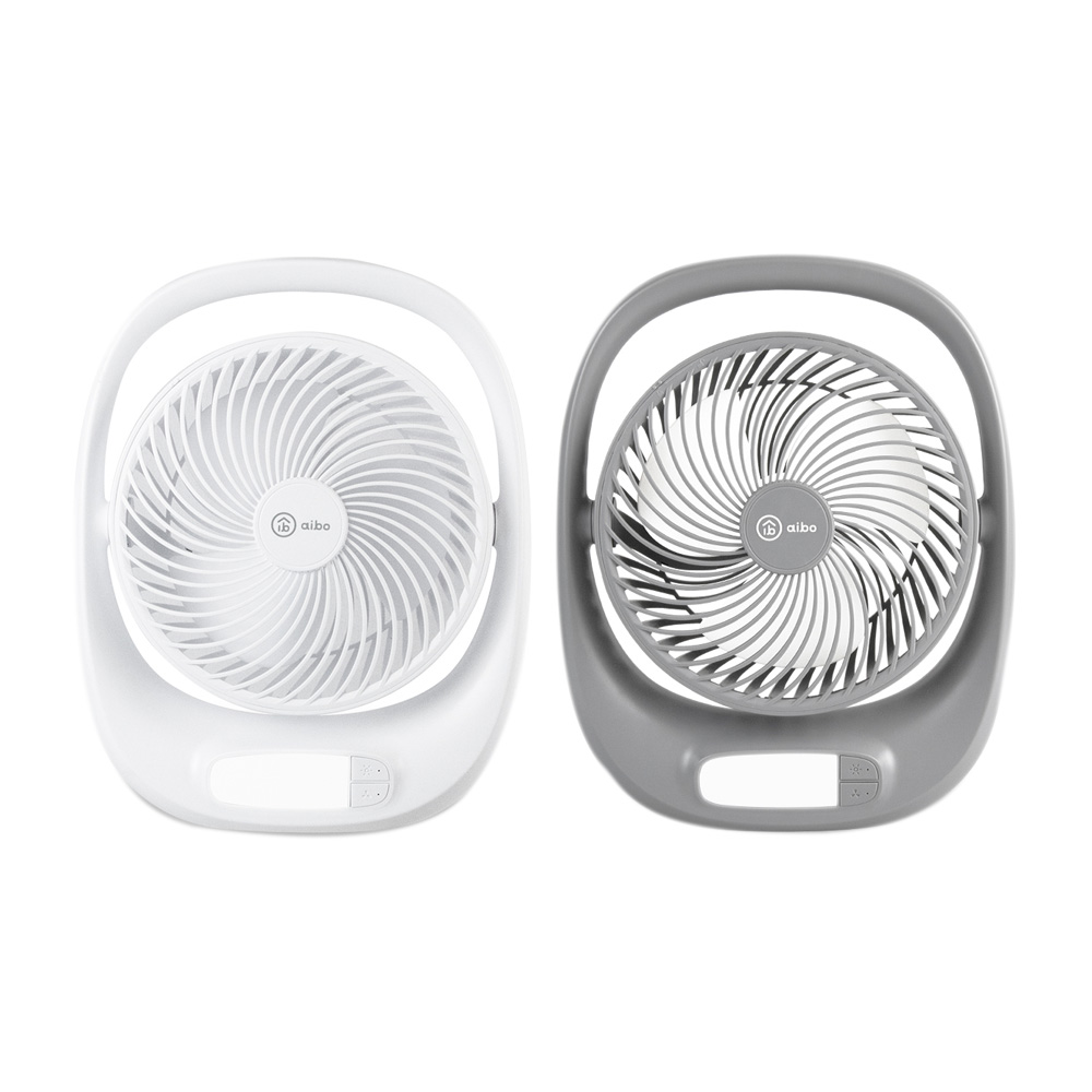 aibo 8吋USB充電式夜燈風扇