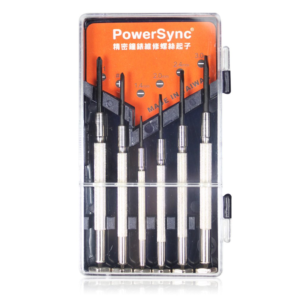 PowerSync精密鐘錶維修螺絲起子6件組 WHT-002
