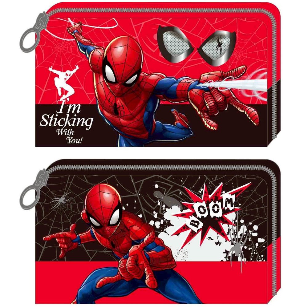 漫威(蜘蛛人)大拉鍊大容量筆袋 (款式隨機出貨)