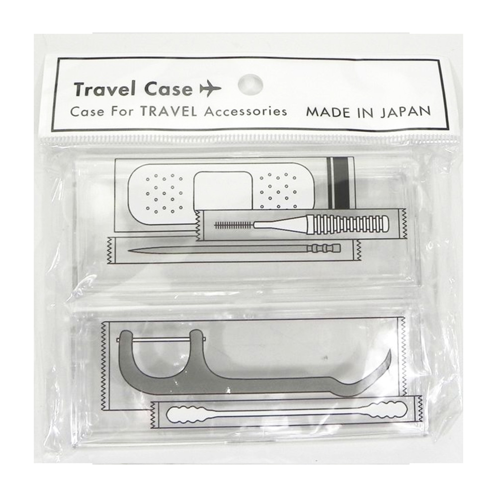 日本製-旅行便攜小物收納盒M-2入