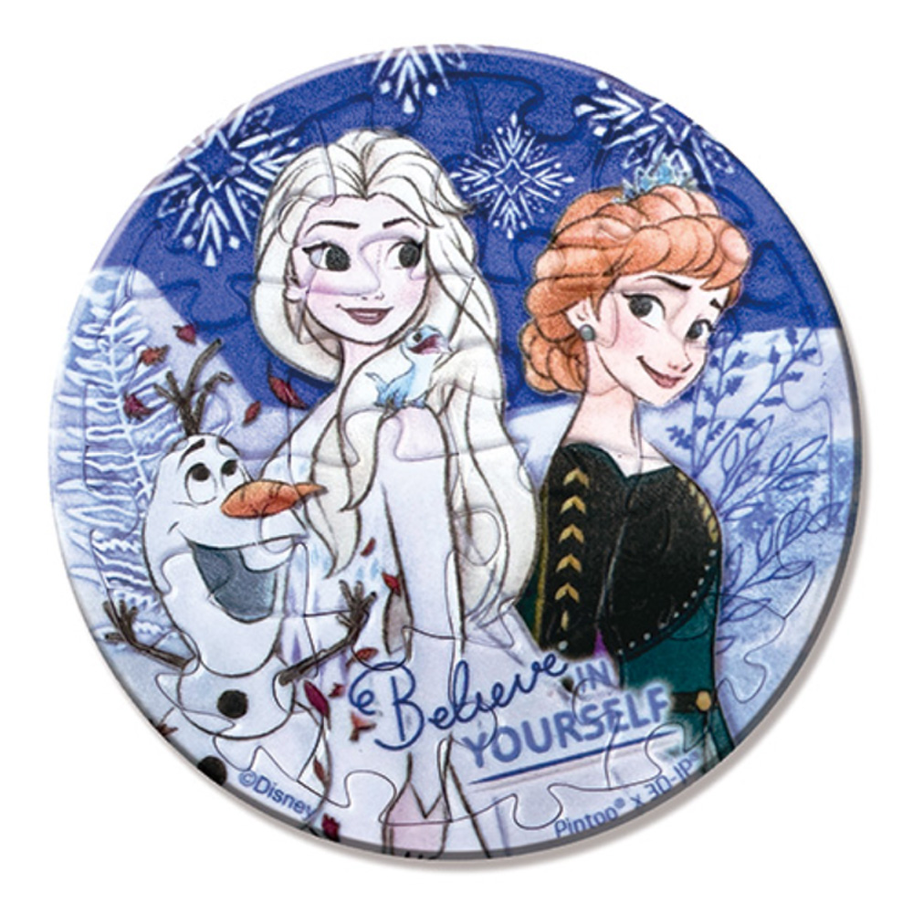 Frozen冰雪奇緣(1)拼圖磁鐵16片(圓)