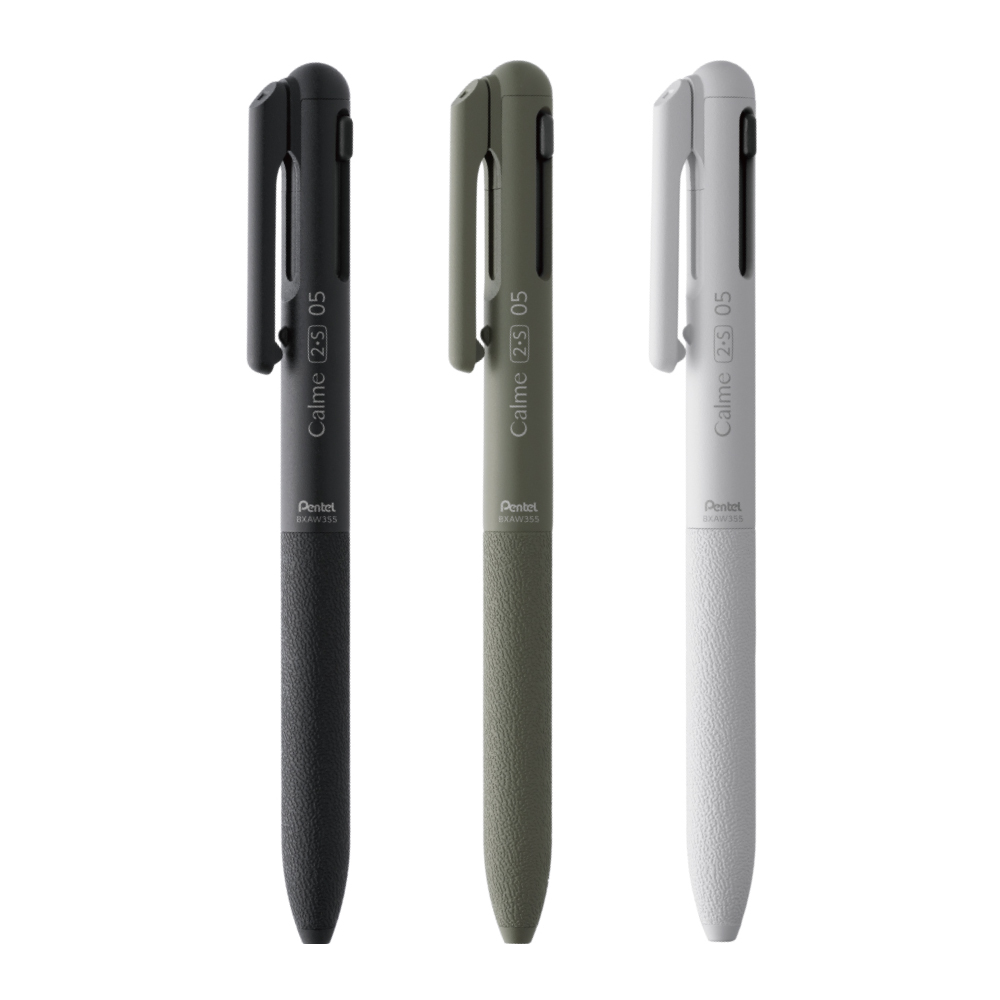 Pentel Calme靜暮三用0.5輕油筆-黑桿 XBXAW35A