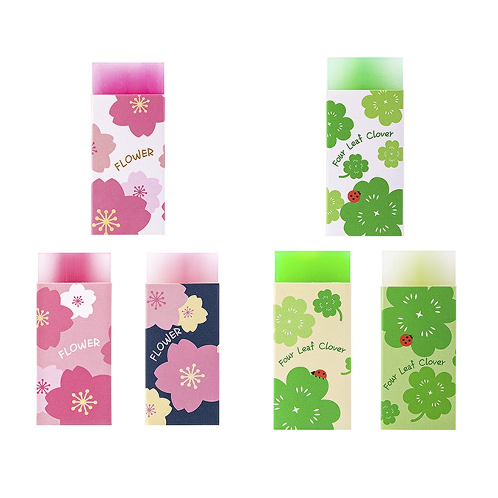 夾心橡皮擦(2入) (櫻花/幸運草)