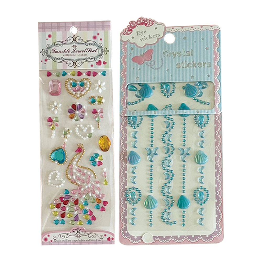 壓克力鑽石貼紙(款式隨機出貨)