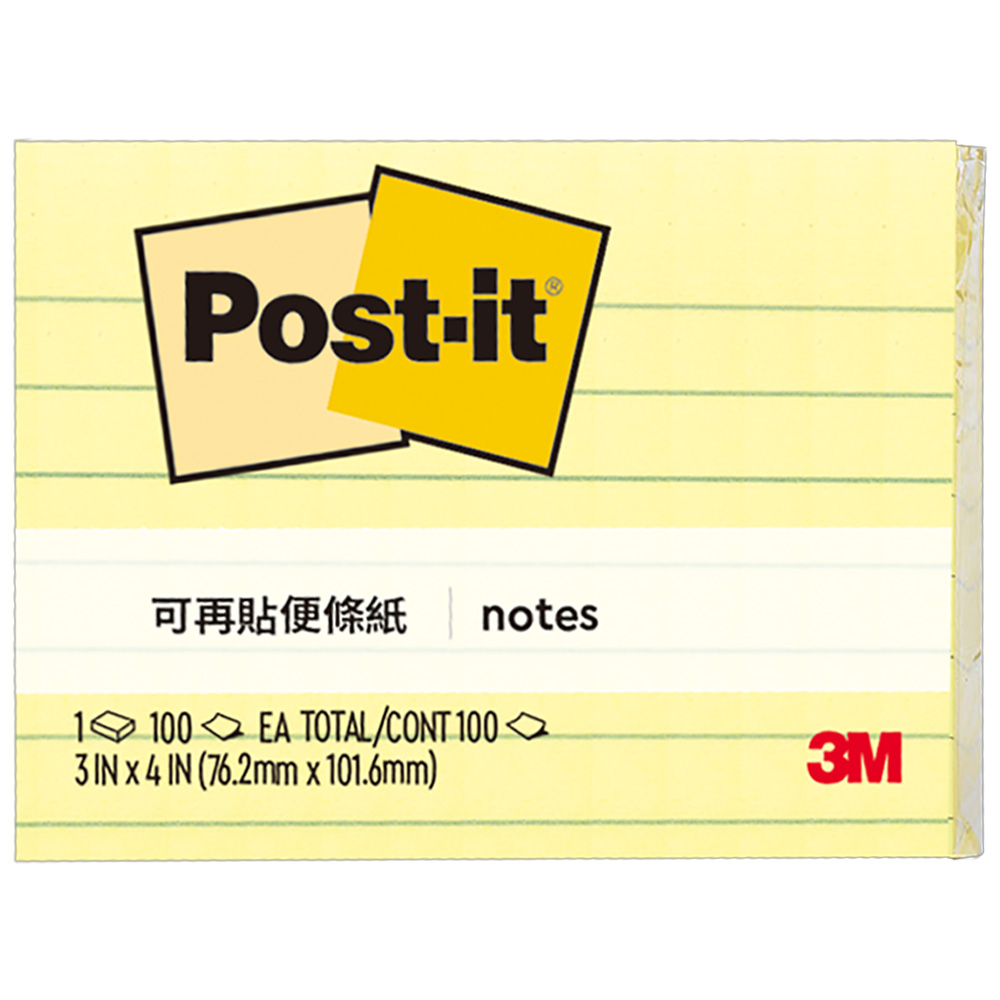 3M 橫格便條紙3x4  657L 