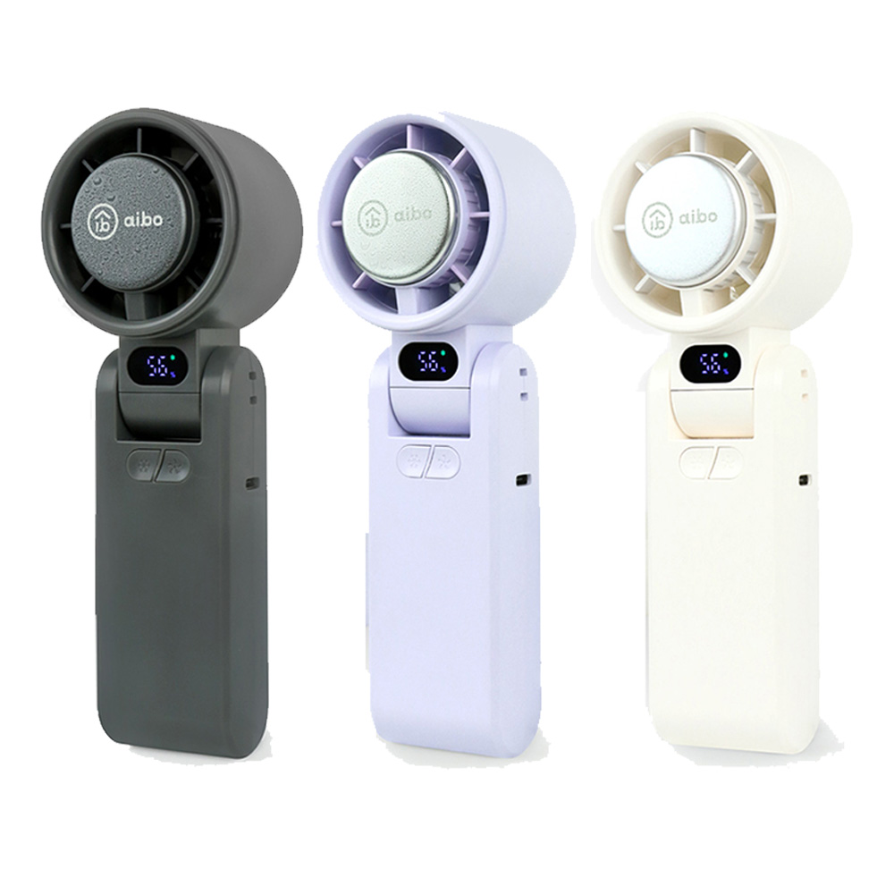 aibo 半導體冰敷 摺疊頸掛 100檔手持風扇