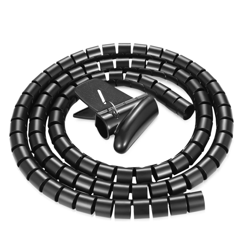 PowerSync纏繞管保護套電線理線器-黑色1.5M/3M