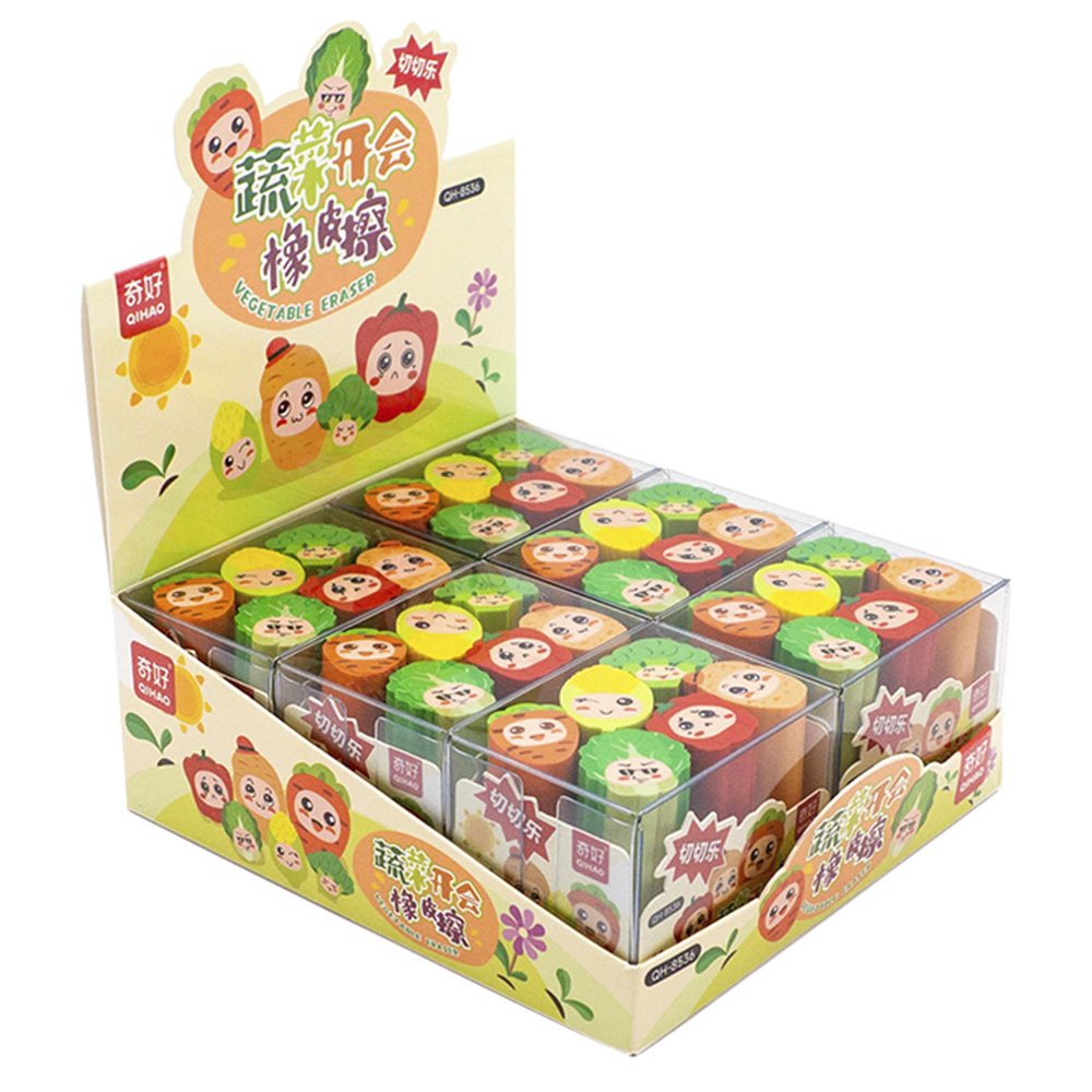 蔬菜開會橡皮擦(6入)