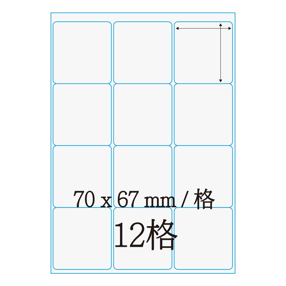 鐳射標籤70*67m L7067