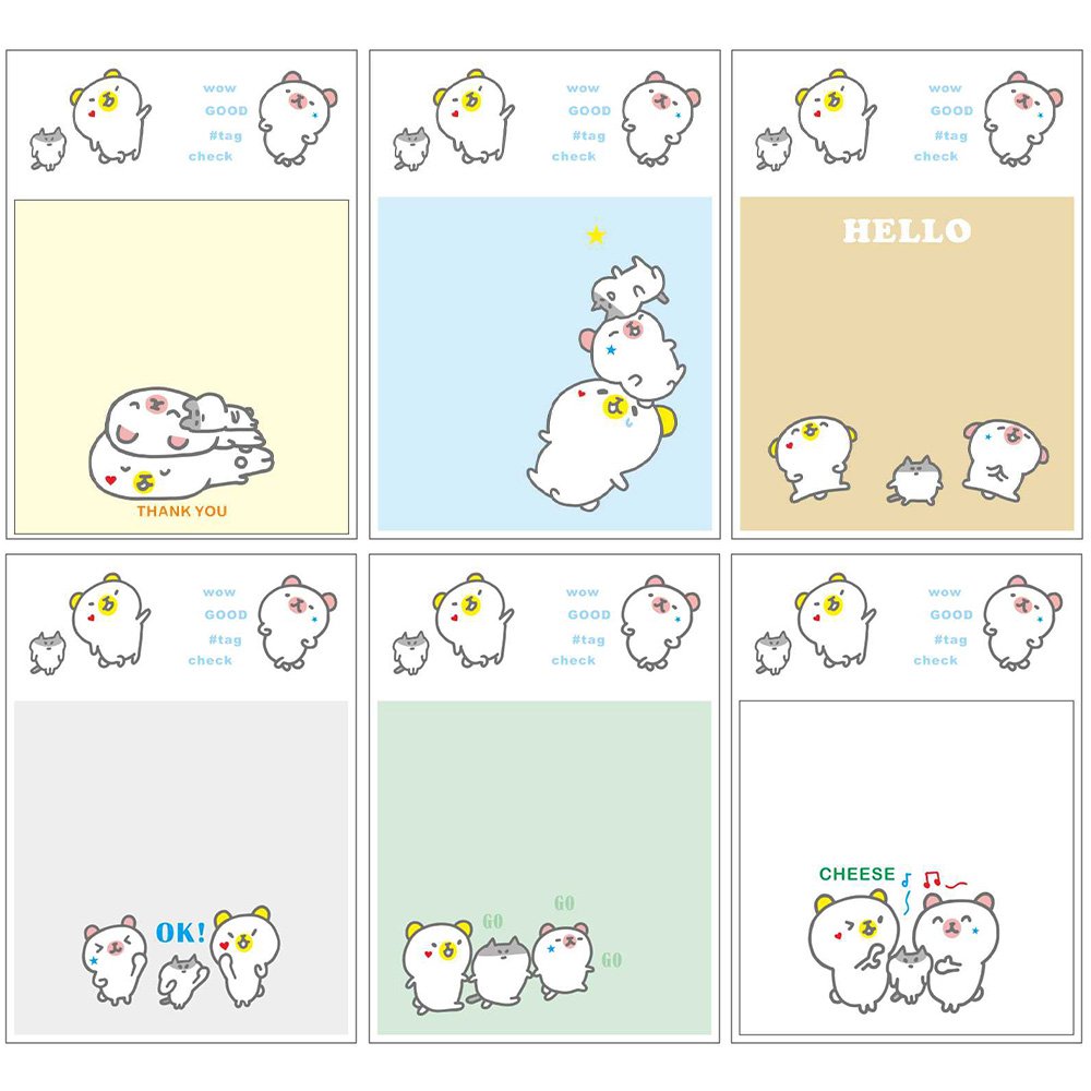 白熊方型便利貼