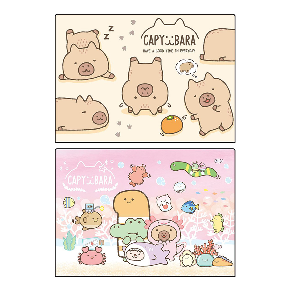 水豚橫式資料袋A