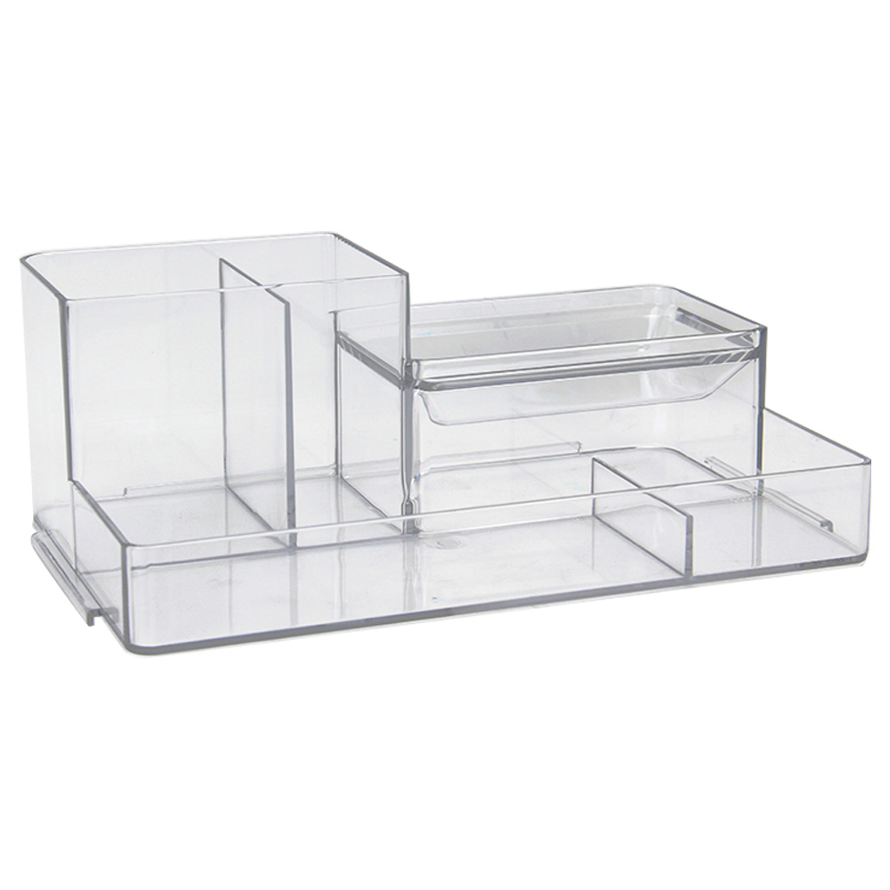 透明多功能款收納筆筒