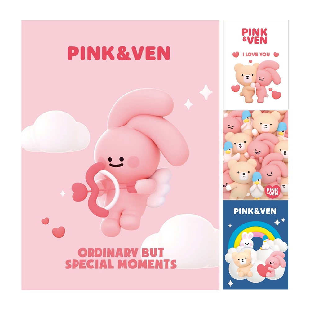 PINK&VEN 16K固頁筆記本(款式隨機出貨)