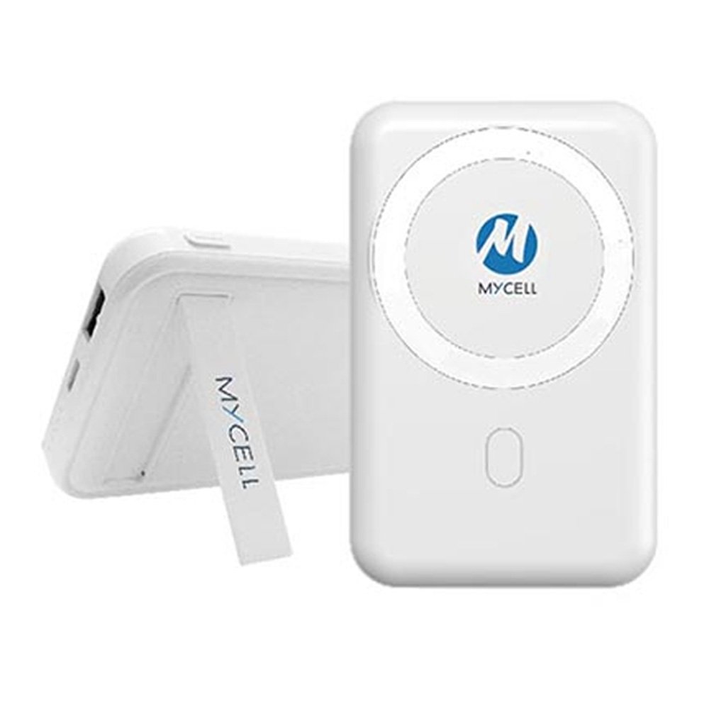 (MYCELL)PD磁吸式無線行動電源for MagSafe 白10000m