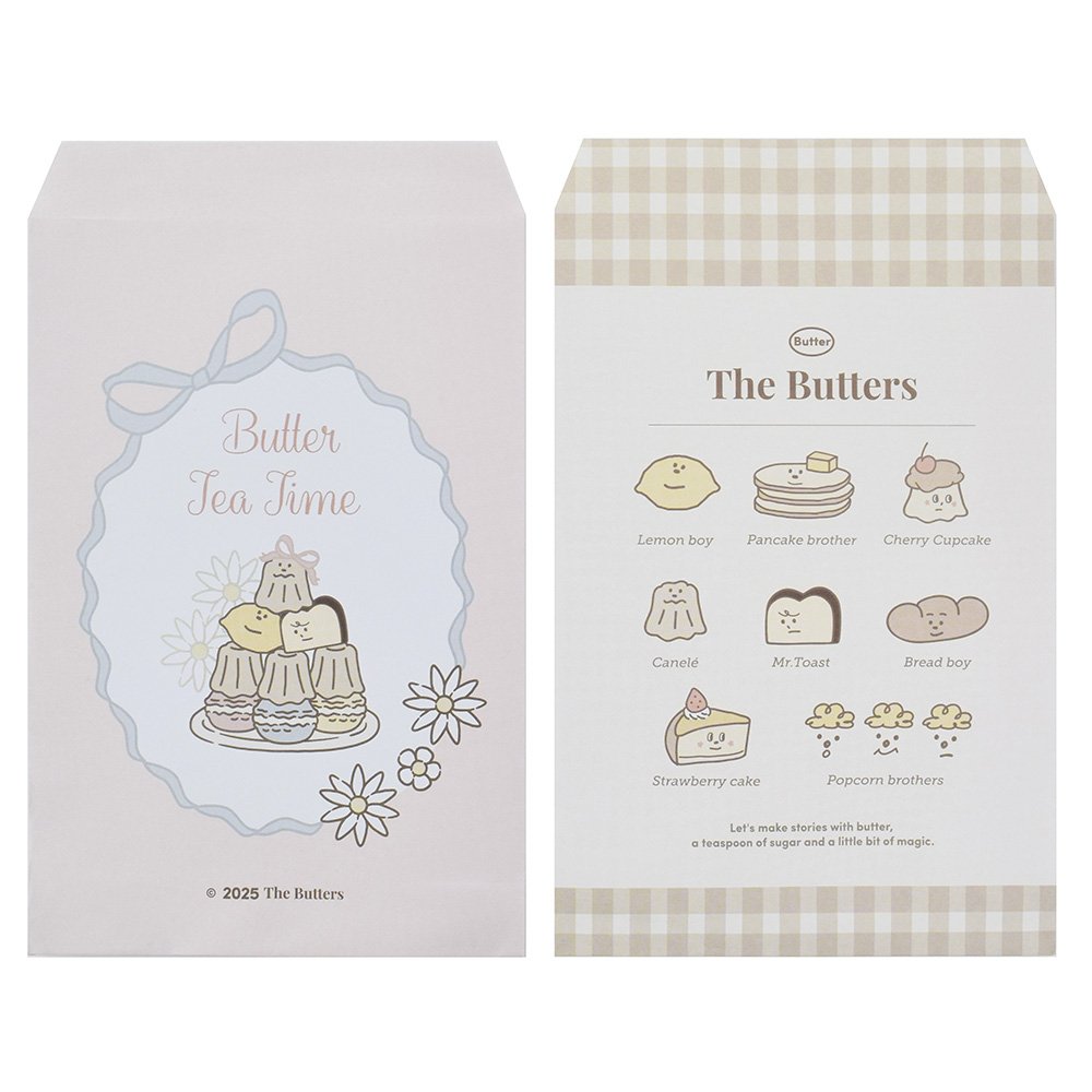 奶油家族 信封式禮物袋(L)-15入