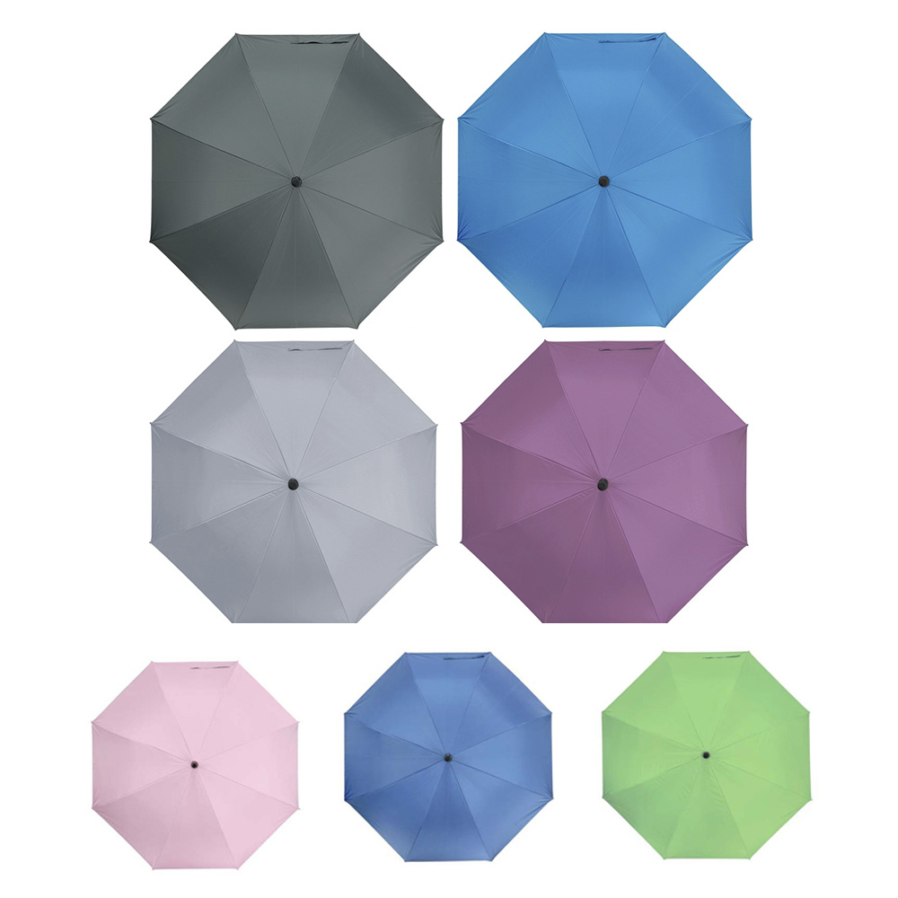 大傘面黑膠防風直骨傘(灰/綠/藍/粉/靛藍/草綠/淺紫)(款式隨機出貨) SE1005S