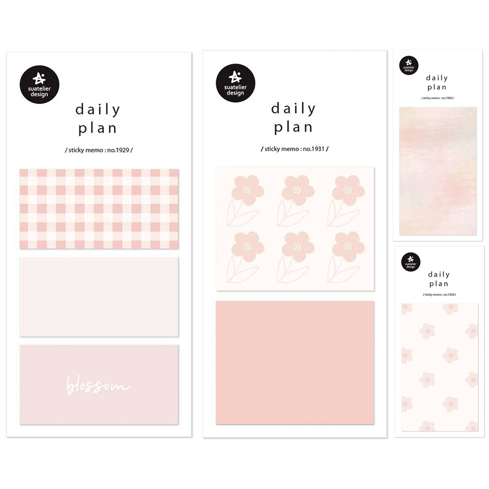 Suatelier 便利貼daily plan.22 23 24 25