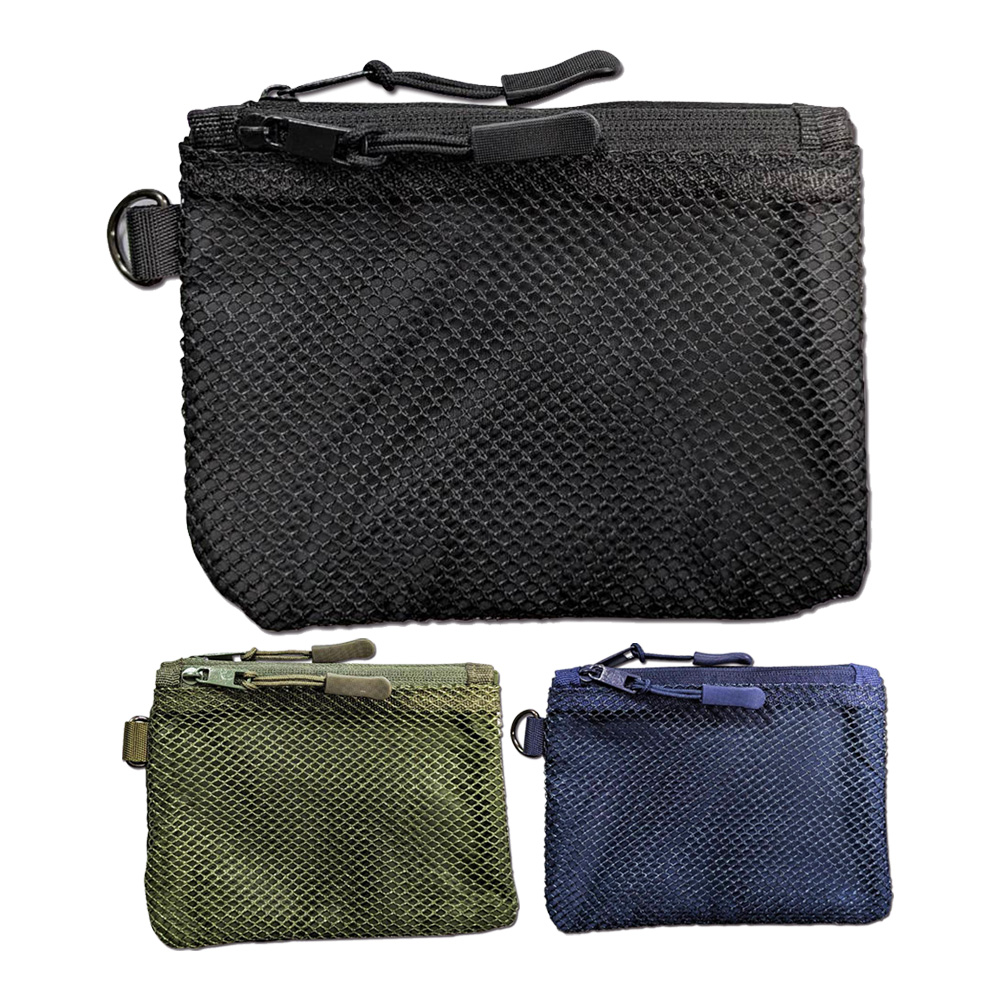 雙拉鍊網狀收納袋(L)