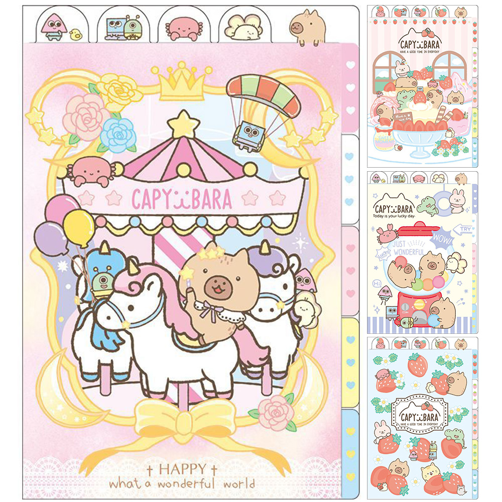 水豚5層分類L型書夾A