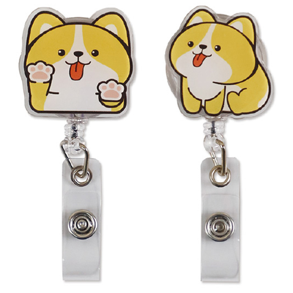 柯基造型伸縮識別夾